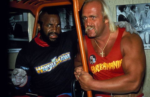 Hulk Hogan and Mr T.