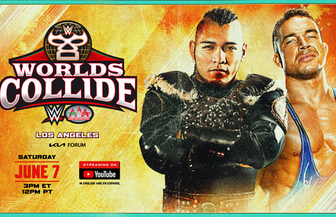 WWE Worlds Collide Vikingo vs Chad Gable